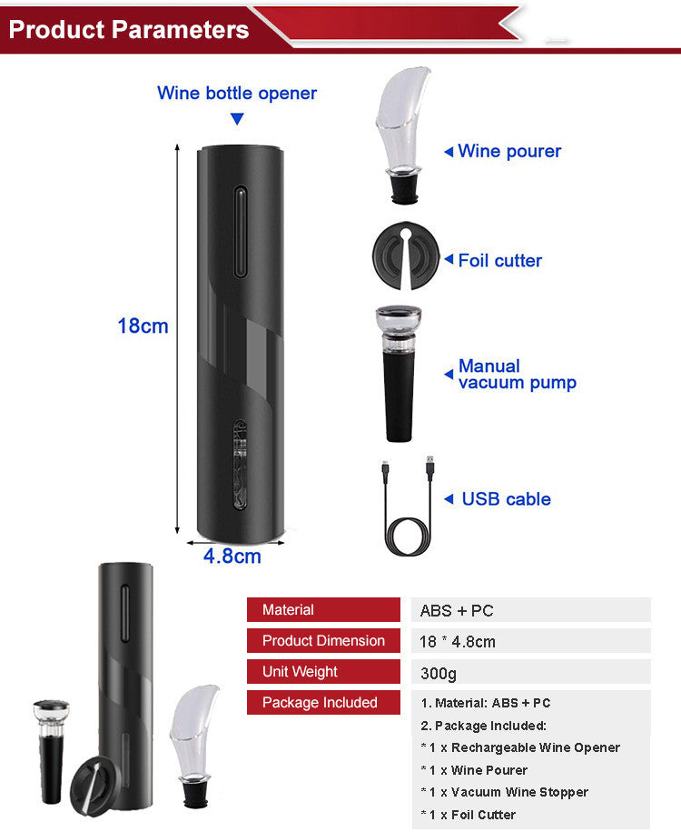 Lux smart wine electric wine opener